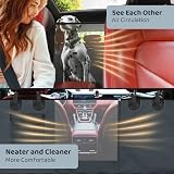 KYG Dog Blanket for Car Back Seat 148 x 135 cm Grey with Viewing Window view 5