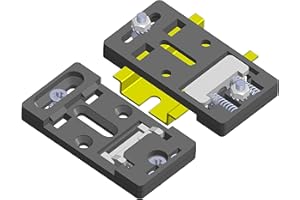 GAURANG 10Pcs DIN Rail Mounting Brackets 35mm Width, Universal Mounting Supports Nylon Industrial Electrical Clamps for Circu