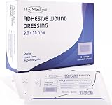 JFA Medical Adhesive Wound Dressings Pack 25 80x100mm CE Sterile