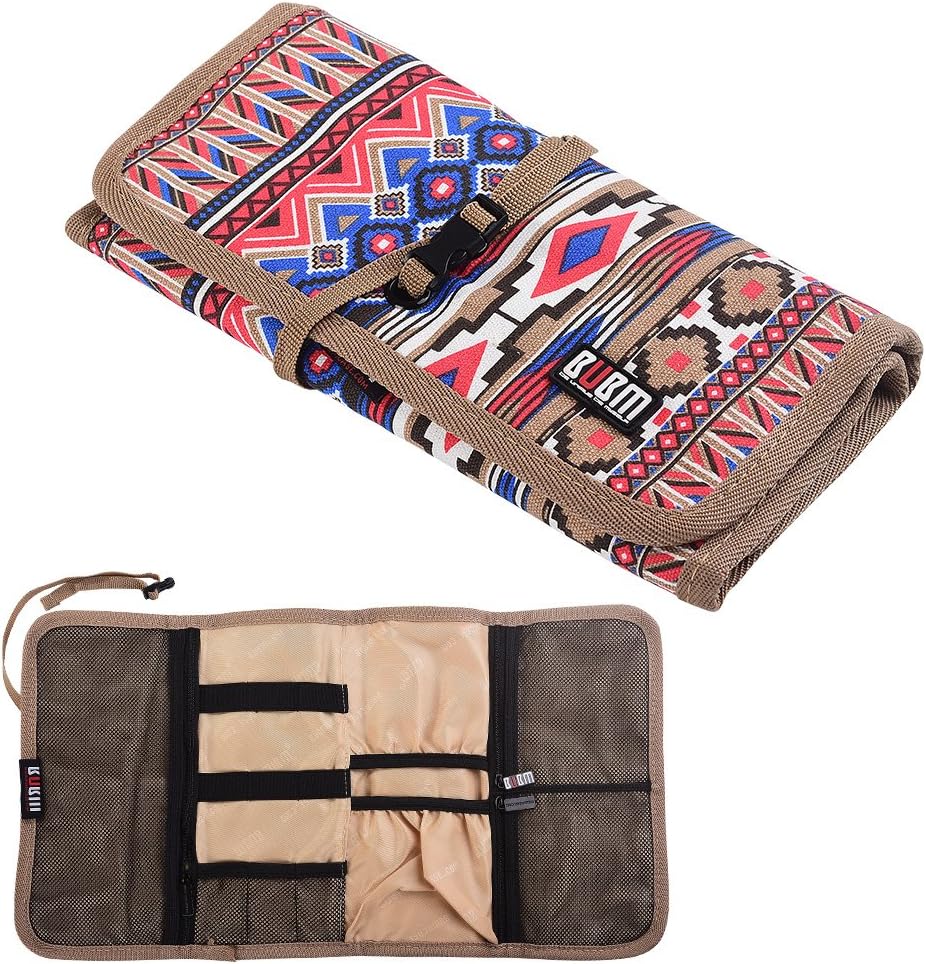 USB Flash Drive Case/Hard Drive Case/Electronic Cable Accessories Organizer for Travel/Business/Daily Used - Bohemian