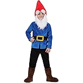 Toddler Garden Gnome Costume with Red Hat and Beard