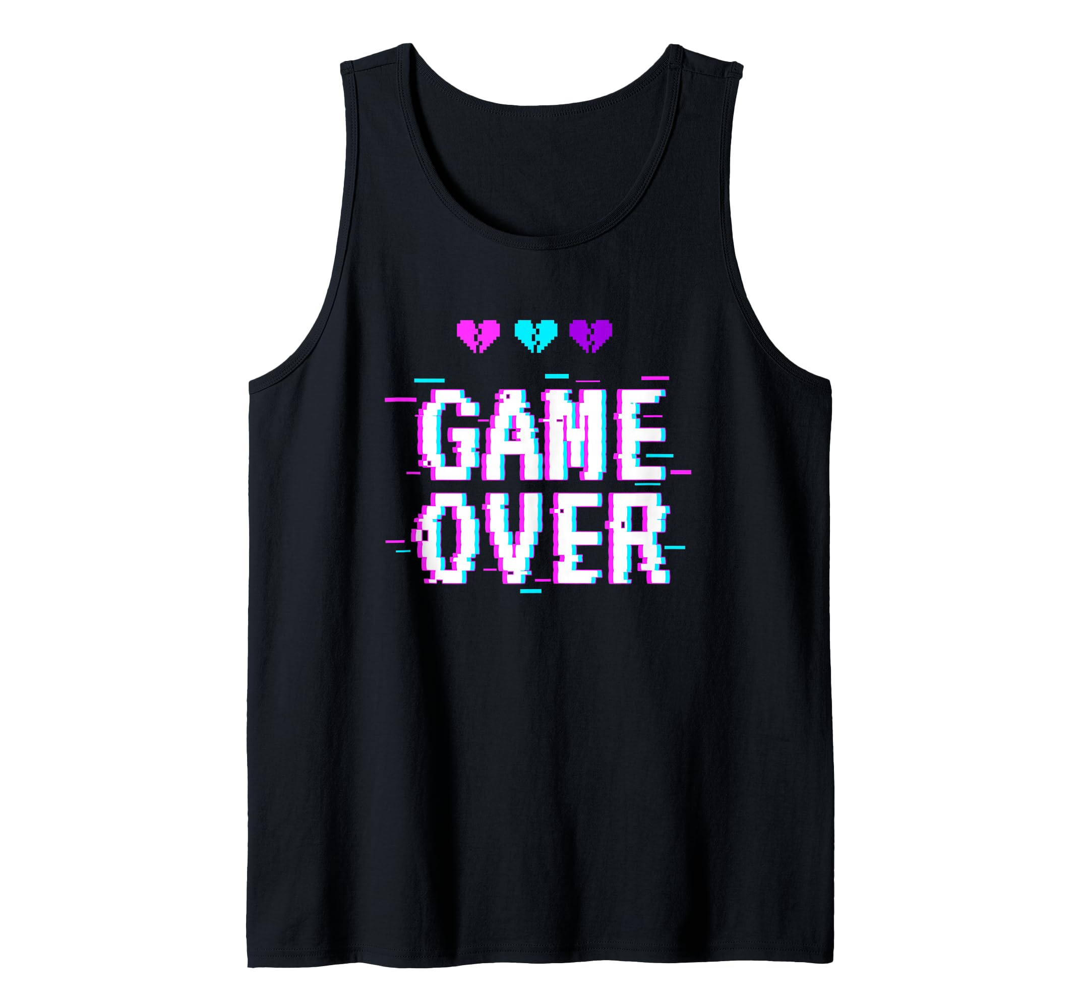 Vaporwave Aesthetic Style Game Over Yami Kawaii Pastel Goth Tank Top