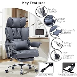 Efomao Big and Tall Executive Office Chair for