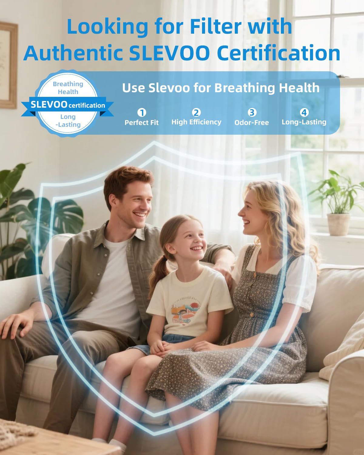 SLEVOO Air Purifier for Home Bedroom up to 1015 ft², Allergies Pet Hair, 3-in-1 Filter with hepa Air Purifier, Ultra Quiet 24 DB Sleep Mode,Aromatherapy,clean for Allergies,Pollutants,Smoke （White）