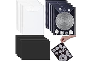 Briartw 20pcs/Set Dies Storage Bags and Magnetic Sheets,10 Pack Clear Plastic Storage Bags & 10 Pack Soft Rubber Magnetic She