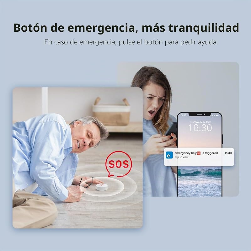 Zigbee Wireless Switch SNZB-01P, requiere SONOFF ZigBee hub, Botón de Control Multifuncional de Tres vías para Dispositivos Domésticos Inteligentes, Compatible con Alexa,Smartthings y IFTTT