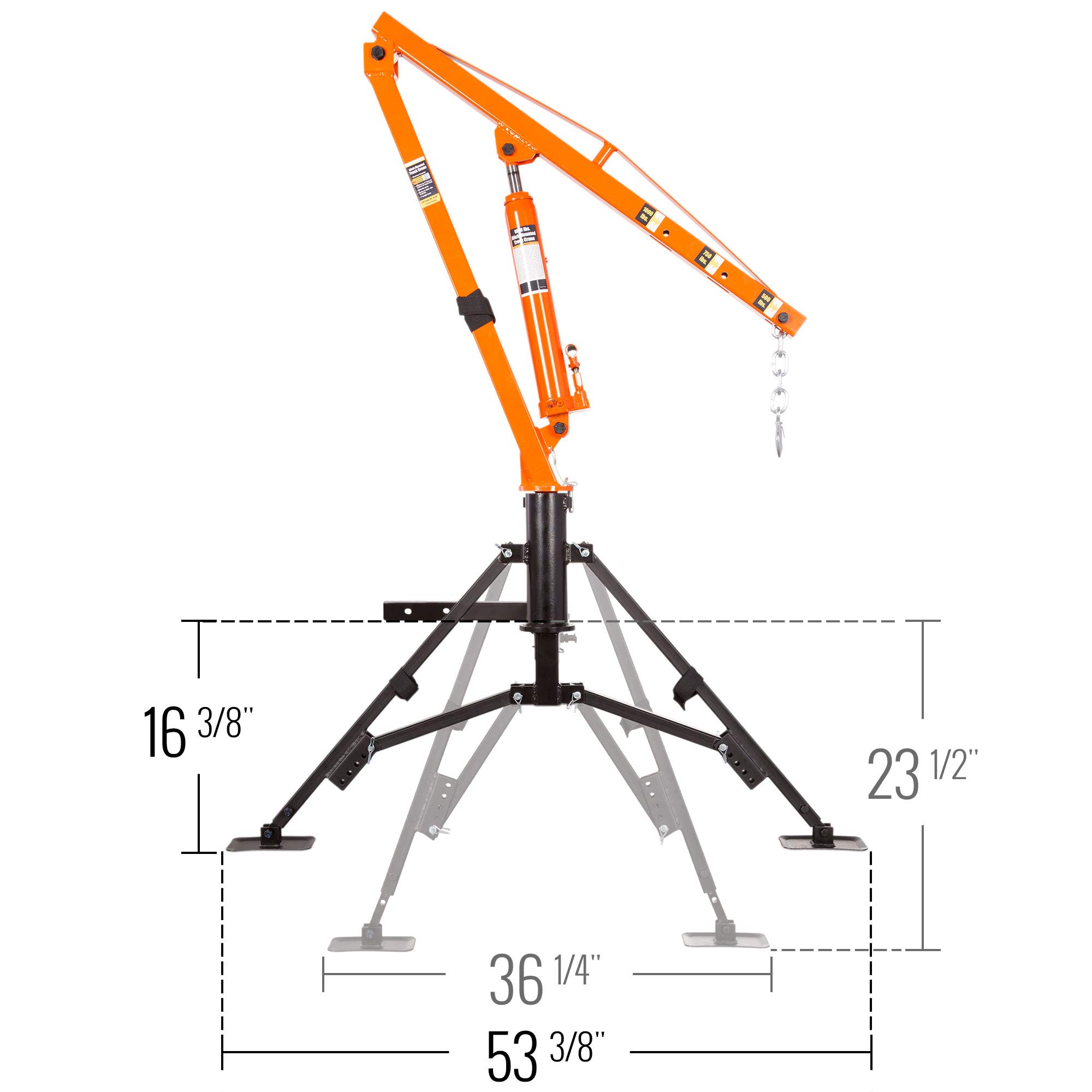 Apex Hydraulic HitchMount Pickup Truck 1,000 lb Jib Crane Buy Online