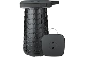 Boreeman Upgraded Collapsible Stool, Square Portable Stool, Lightweight Yet More Sturdy with Load Capacity 400lbs, Perfect fo