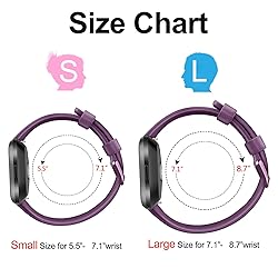 AK Sports Bands Compatible for Fitbit Versa, Soft
