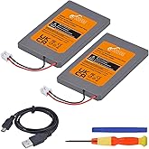 Pickle Power PS3 Controller Battery, 2 Pack LIP1359 Battery for Sony PS3 PlayStation 3 Dualshock 3 CECHZC2E CECHZC2U Controll