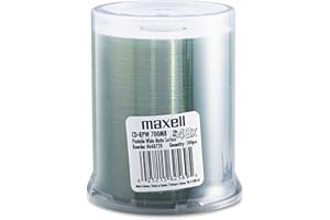 MAXELL CD-Rpw 700 Printable (White Matte) - Spindle 100 Blank CD-RW Disc, (648720)