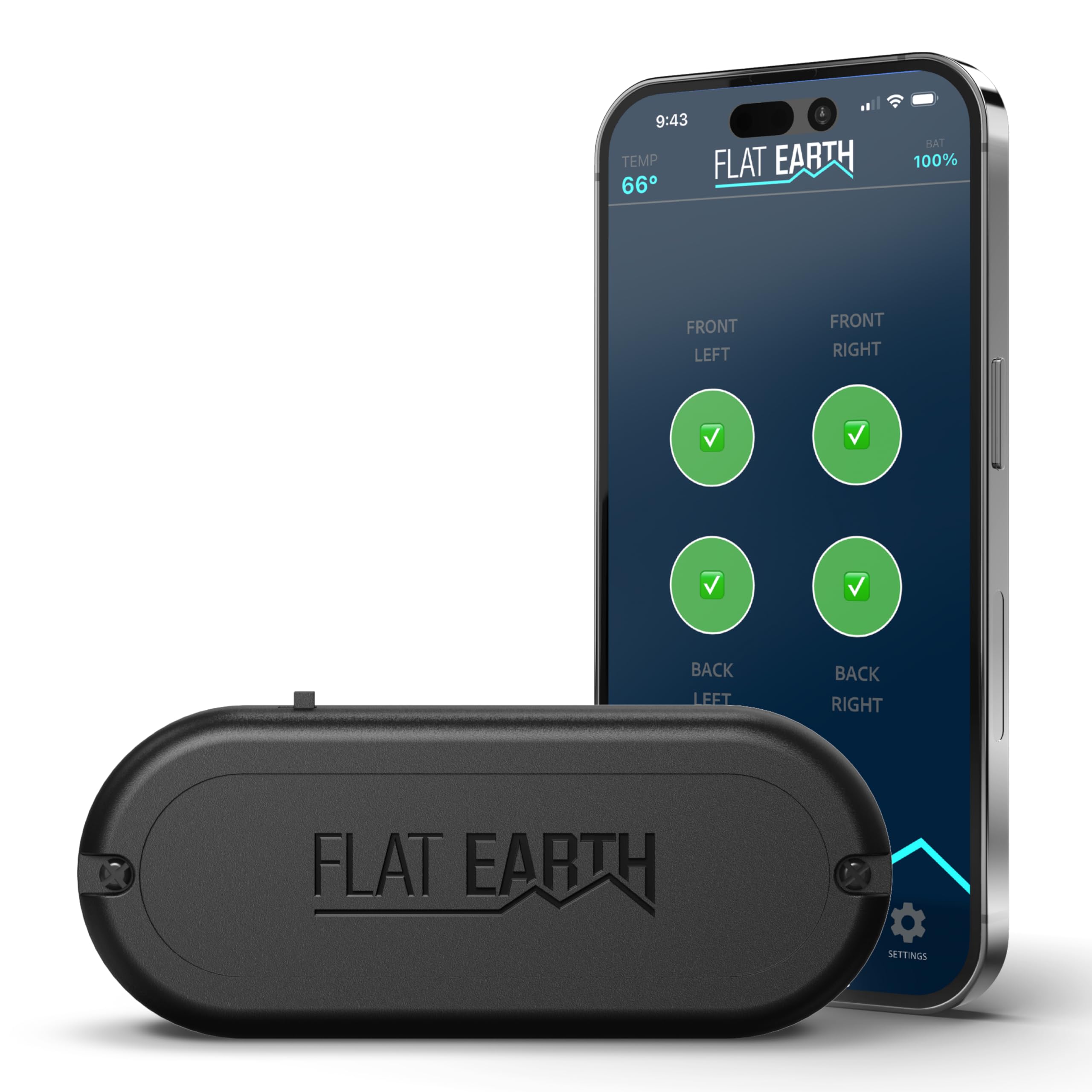 Mua Flat Earth Wireless RV Leveling System, RV Level Kit with Phone App