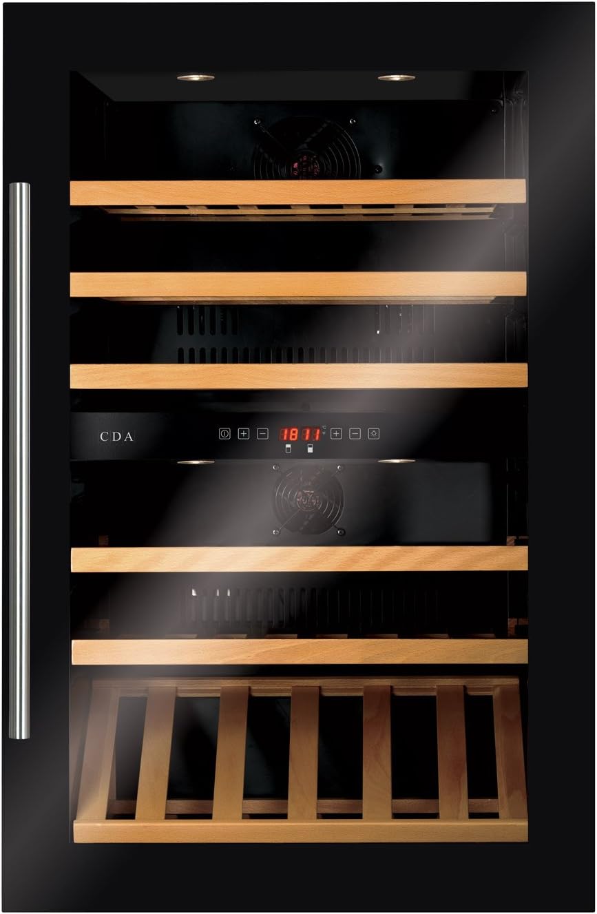 Cda Fwv902bl 90cm High Built In Wine Cooler Black Amazon Co Uk