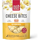 The Honest Kitchen Cheese Bites Gouda Dog Treats, Human Grade High Protein Low Calorie Crunchy Training Treats for Small Dogs, Made in USA with Real Cheese, Savory Rewards, 2 oz Pouch