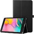 Fintie Folio Case for Samsung Galaxy Tab A 8.0 2019 Without S Pen Model (SM-T290 Wi-Fi, SM-T295 LTE), [Corner Protection] Slim Fit Premium Vegan Leather Stand Cover, Black