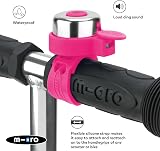 Micro Plain Handlebar Bell Pink – Loud Waterproof Kids Scooter Bike Accessory view 3