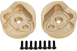 MEUS RACING UTB18 Front Brass Portal Axle Covers Weigths 65g/pc for AXIAL UTB18 Capra Trail Buggy #AXI212010 Upgrade Parts 2Pcs, Gold