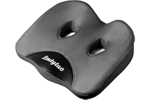 LOUTYTUO Seat Cushion Pillow,100% Memory Foam and Washable Cover,for Office Chair,Car Seat and Wheelchair,Tailbone & Sciatica & Back Pain Relief