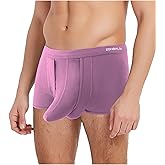 JINSHI Sexy Modal Boxer Shorts for Men Elephant Trunk Underwear Male Separate Dual Pouch Cotton Breathable Boxer Briefs M 3XL