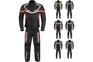 Hive Moto Mens Motorbike Suit Waterproof Cordura Jacket with Trouser Motorcycle, Biker Protection CE Approved