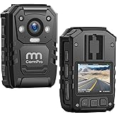 CammPro I826 1296P HD Police Body Camera,128G Memory,Waterproof Body Worn Camera,Premium Portable Body Camera with Audio Recording Wearable,Night Vision,GPS for Law Enforcement