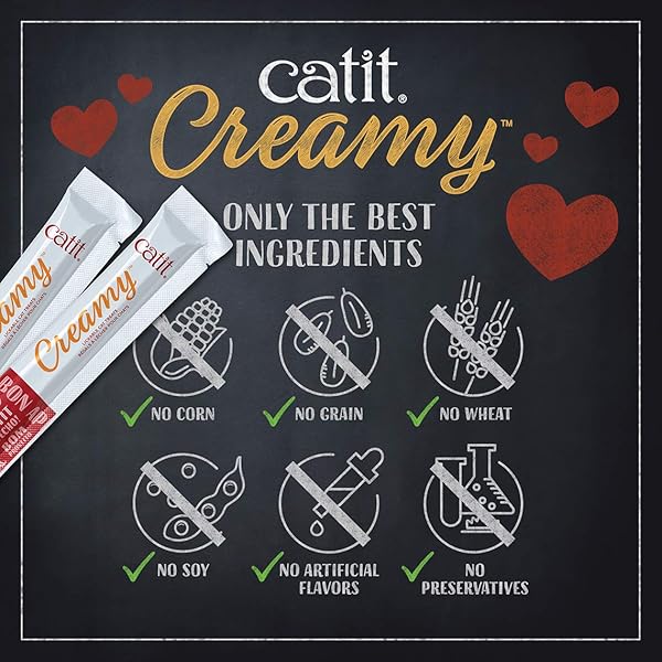 CATIT CREAMY LICKABLE CAT TREAT, HEALTHY CAT TREAT, ASSORTMENT, 12 PACK