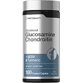 Horb&auml;ach Glucosamine Chondroitin | Plus MSM &amp; Turmeric | 180 Coated Caplets | Non-GMO, Gluten Free Supplement