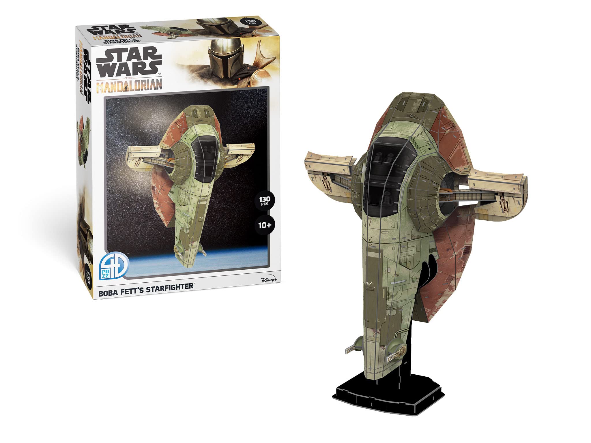 Revell The Mandalorian Cardboard Model Kit, Detailed Model Kit of The Bob Fett's Starfighter, for Young and Old, 130 Pieces, for Star Wars Fans, Ideal Gift Idea for Any Occasion, Medium