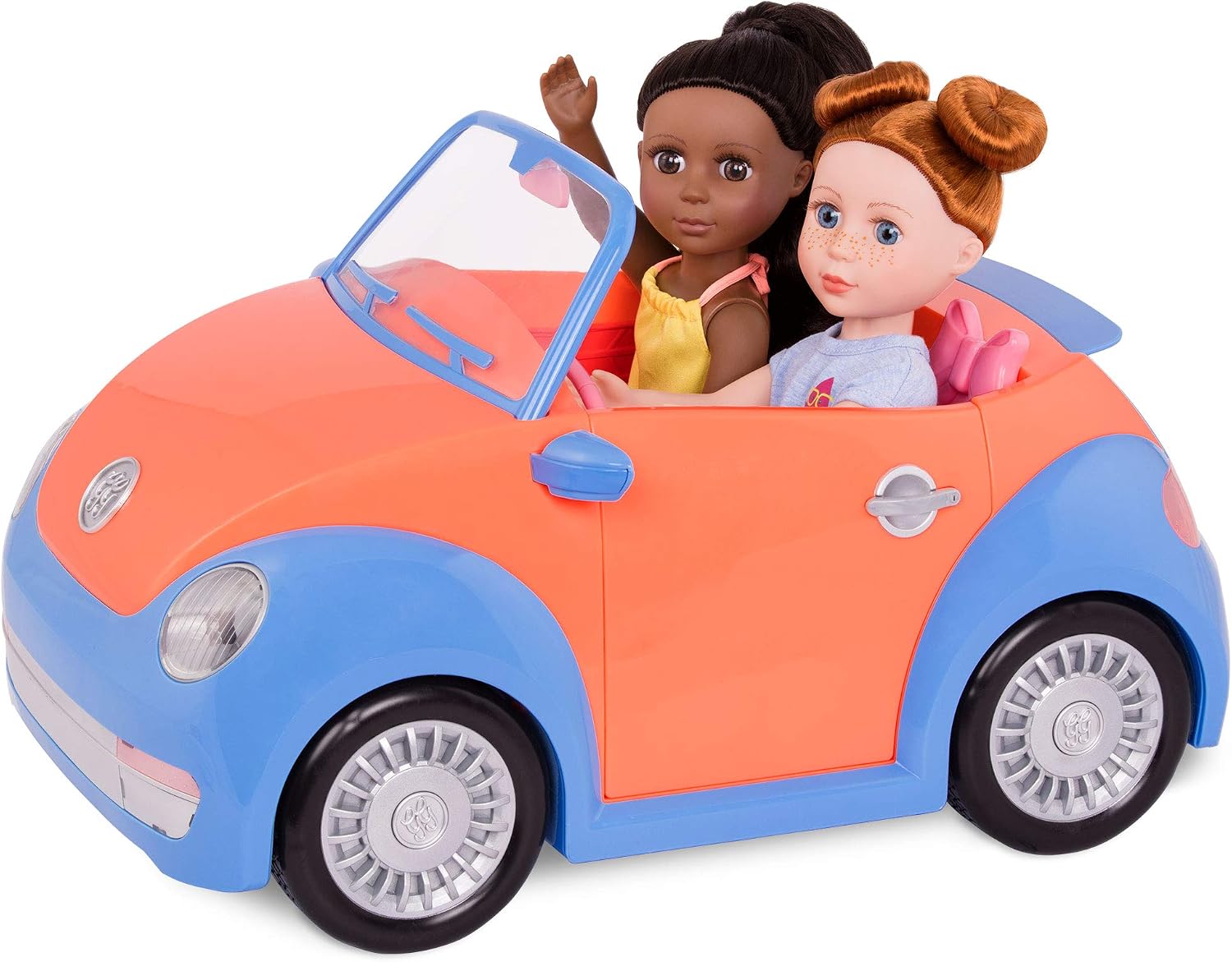 Glitter Girls – Voiture Convertible Pour Poupée 35,6 Cm – Portes Ouvrantes, Volant Pivotant, Rangements Secrets, Support à Cupcakes – Dès 3 Ans