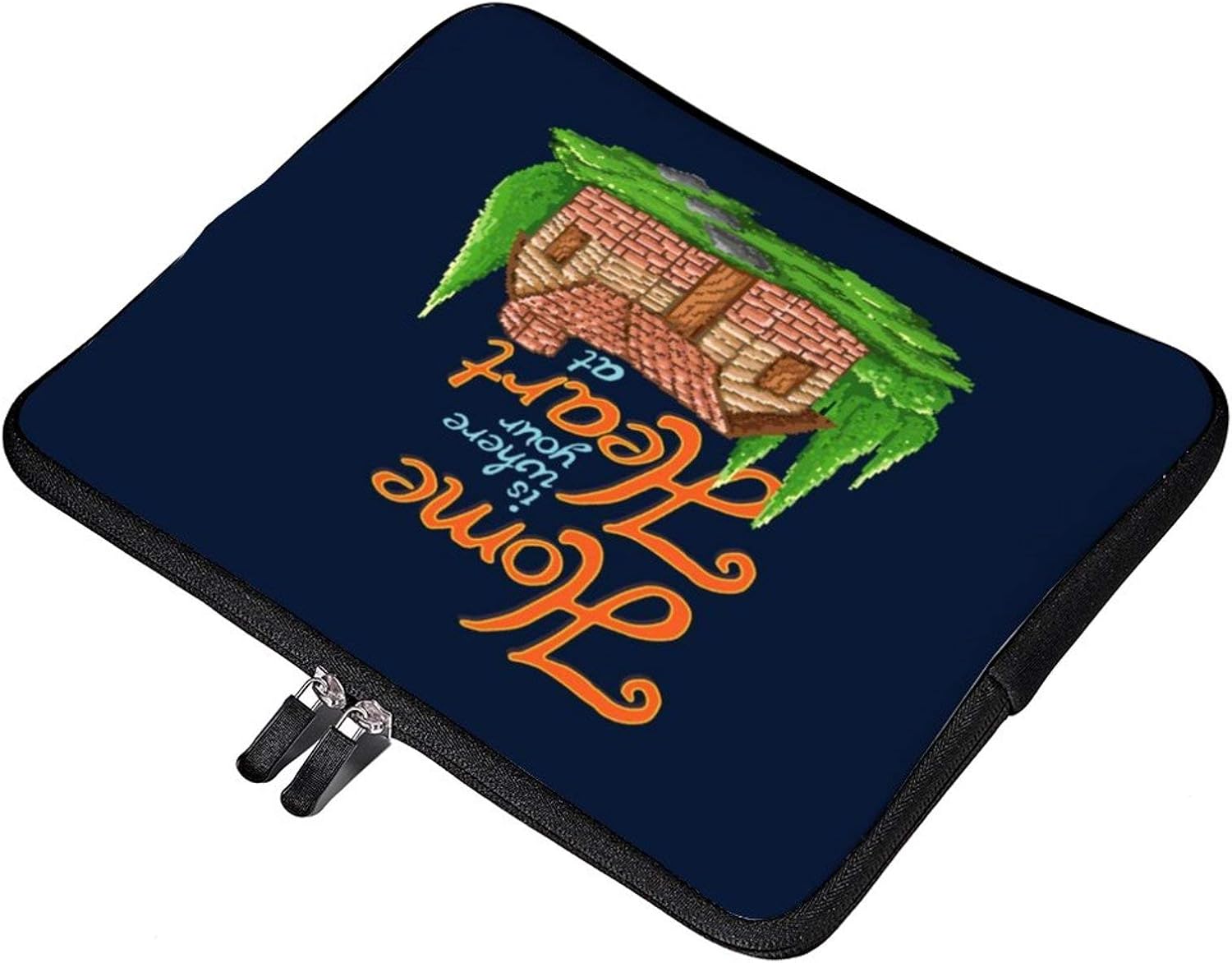 Home is Where Your Heart at Pixel Art Laptop Bag 13 inch Briefcase MacBook Pro MacBook Air Work Business Slim Tablet Handbag