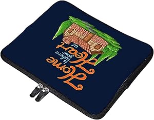 Home is Where Your Heart at Pixel Art Laptop Bag 13 inch Briefcase MacBook Pro MacBook Air Work Business Slim Tablet Handbag