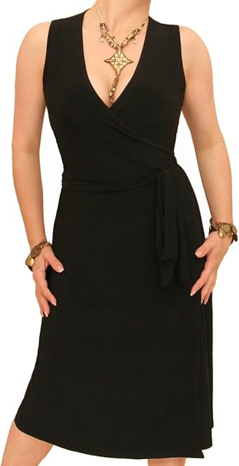 Robe portefeuille sans manche Clearance