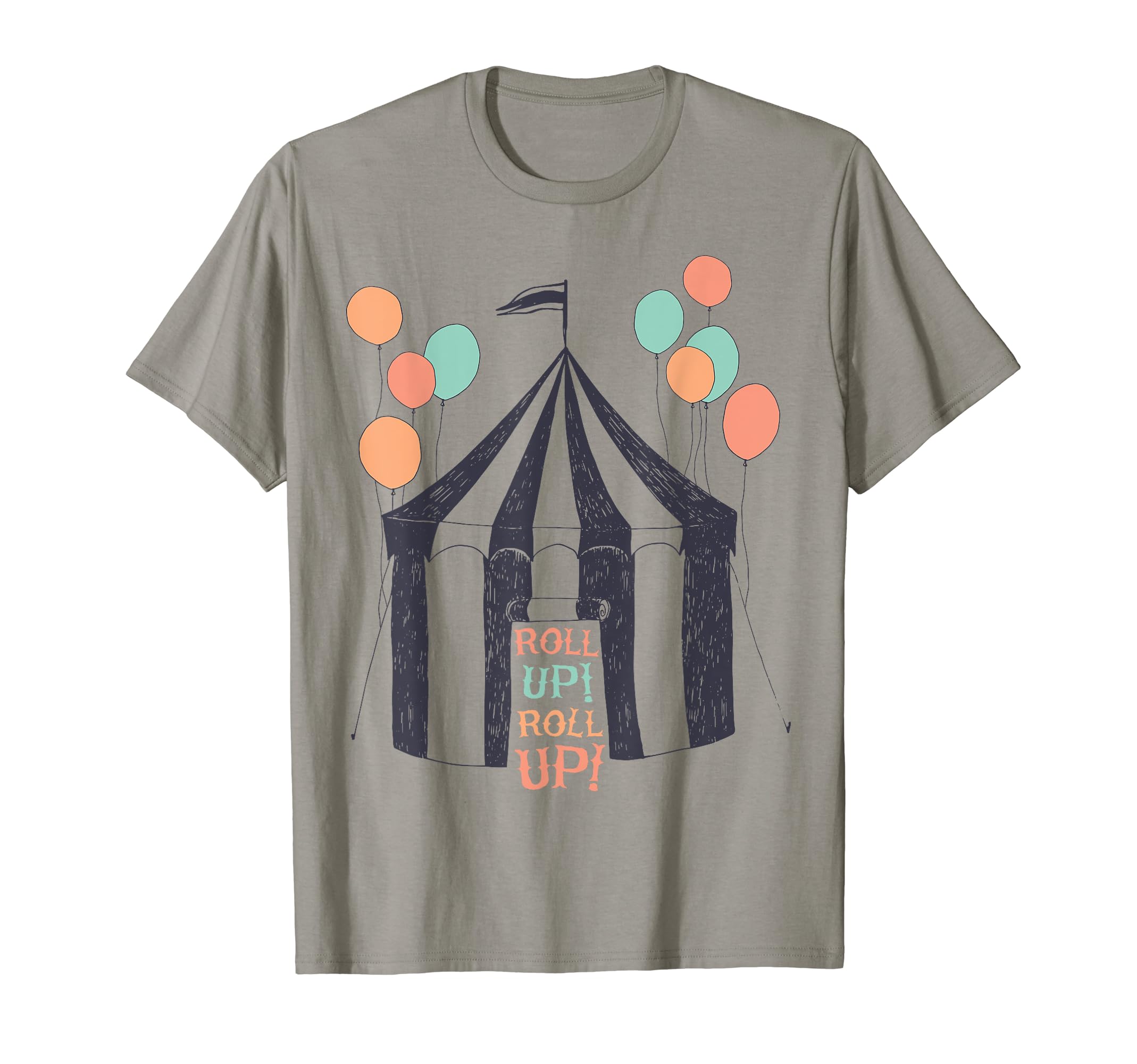 Circus Roll up Tent Show Ballons Vintage Poster Festival T-Shirt