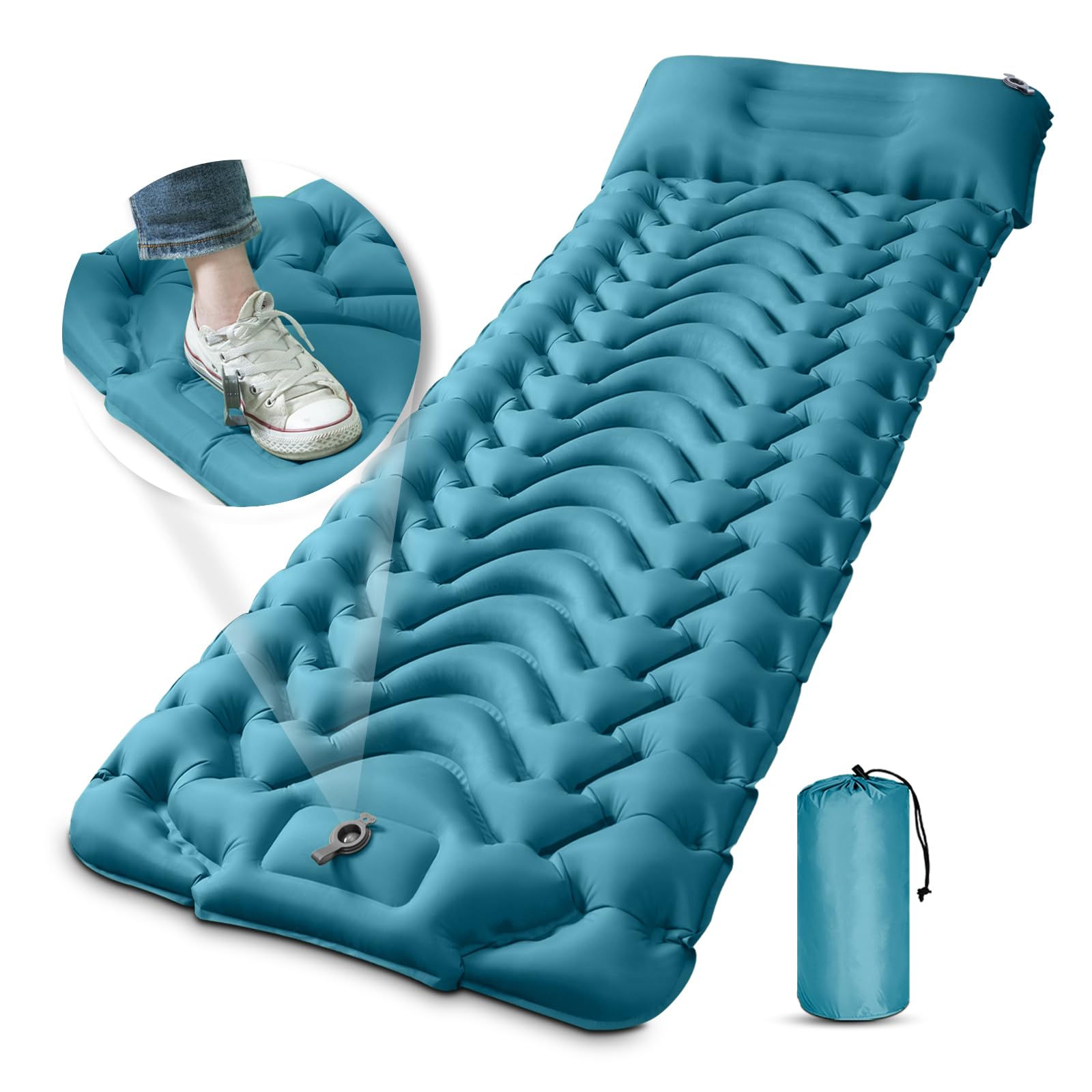 MEETPEAK Camping Sleeping Mat, Inflatable Sleeping