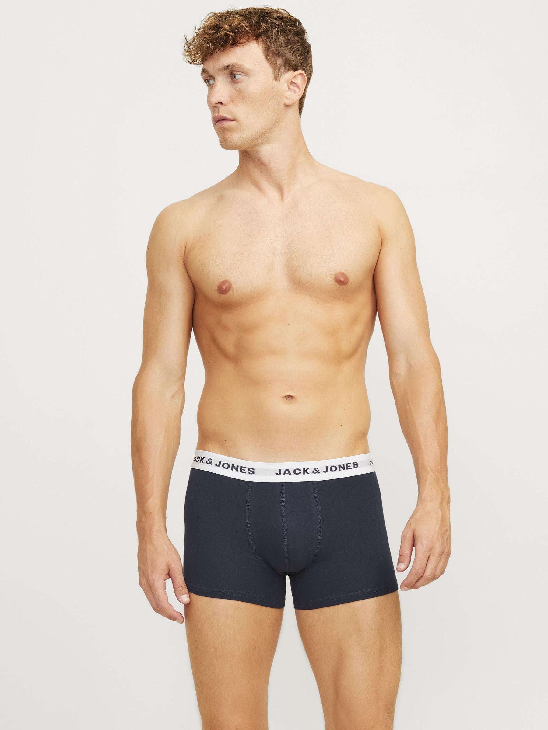 JACK & JONES Herren Trunks 7er Pack – Bequeme Baumwoll-Stretch Unterhosen mit Elastikbund 6
