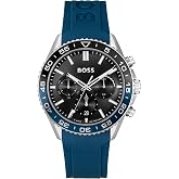 BOSS Men's Quartz Chronograph Watch, Multi Dial, Innovative and Water Resistant up to 50 Meters 5ATM, Gift for Him
