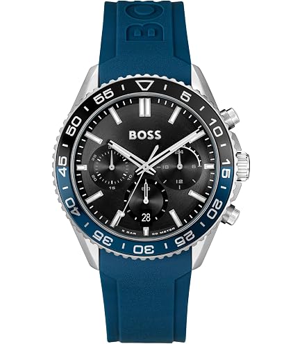 Amazon.com: BOSS Men's Grand Prix 44 Chronograph Watch – 44.5mm