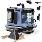 HOMLOVE 18Kpa Portable Carpet Cleaner Machine, Upholstery Cleaning Machine | Deep Cleaning for Rugs, Couch, Car Interiors Stains, Pet &amp; Family Friendly, 120V (HAZE BLUE)