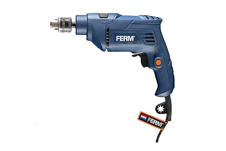 FERM PDM1056 Impact Power Drill - 500W - 2M Cable - Reversible Function