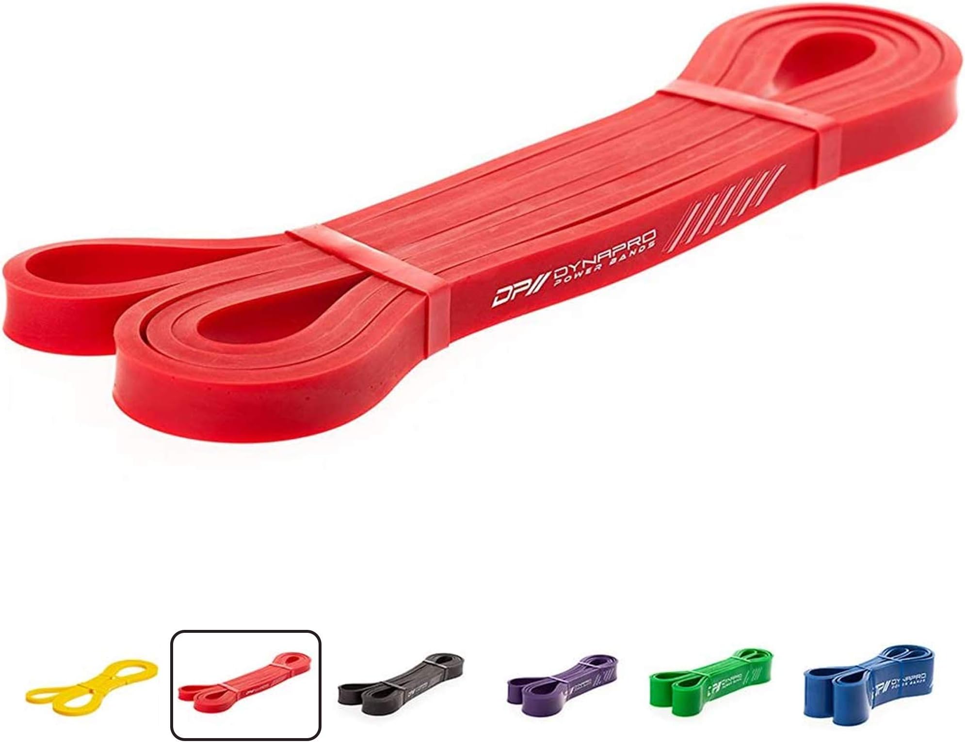 DYNAPRO Power Resistance Bands - Assisted Pull Up Band, Resistance & Stretch Band | Powerlifting Bands