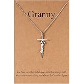 Lcherry Birthday Gifts for Grandma Mom Daughter Teacher Cross Necklace for Women Christian Necklaces Religious Gifts Jewelry for Women Mother's Day