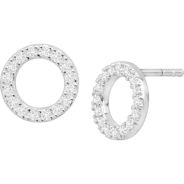 Pendientes Aro Y Estrella Polar Con 1 Circonita