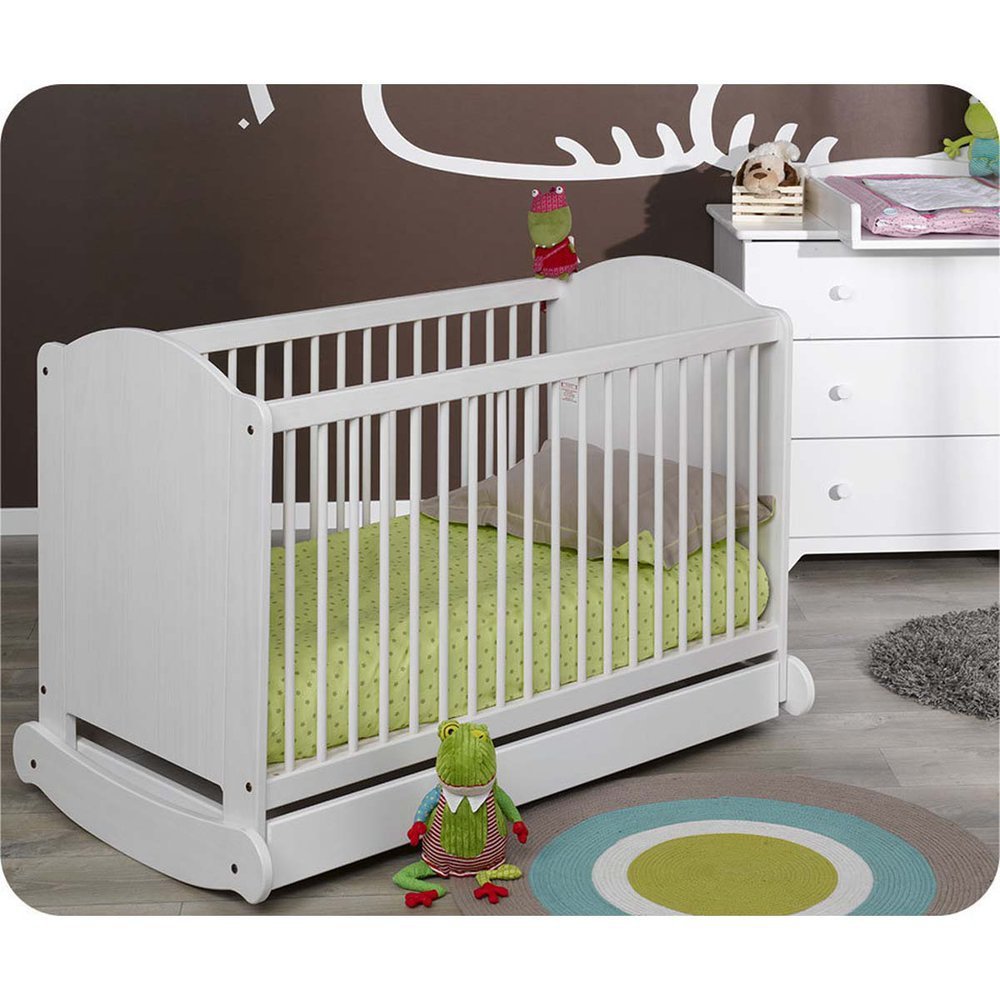 Mini Babyzimmer Natur weiß mit Wickelfläche günstig kaufen