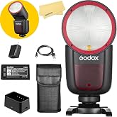 Godox V1 V1-S TTL Camera Flash for Sony Flash Speedlight,76Ws Round Head | Godox Flash for Sony,2.4G TTL 1/8000s HSS,480 Full Power Flashes,1.5s Recycle Time,10 Levels LED Modeling Lamp(USA Version)