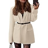 BTFBM Blazers for Women 2026 Spring Business Casual Clothes Open Front Oversized Winter Coats Work Office Suit Jackets