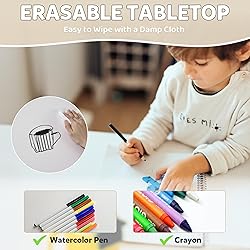 Adjustable Kids Table & Chairs Set for Ages 3-8