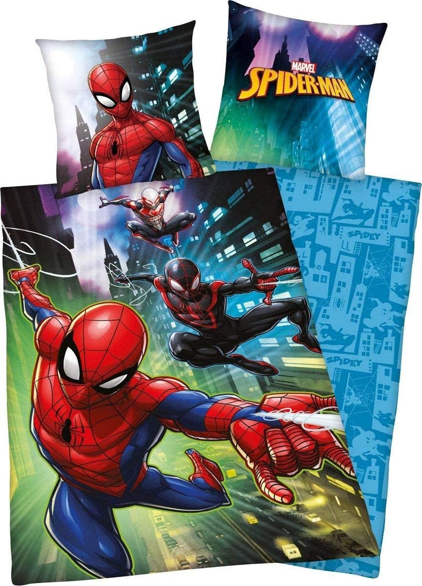Herding SPIDERMAN Bedding Set, Reversible Motif, Duvet Cover 135 x 200