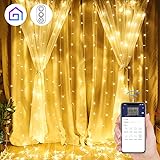 MINGER Window Curtain String Light, 300 LED String