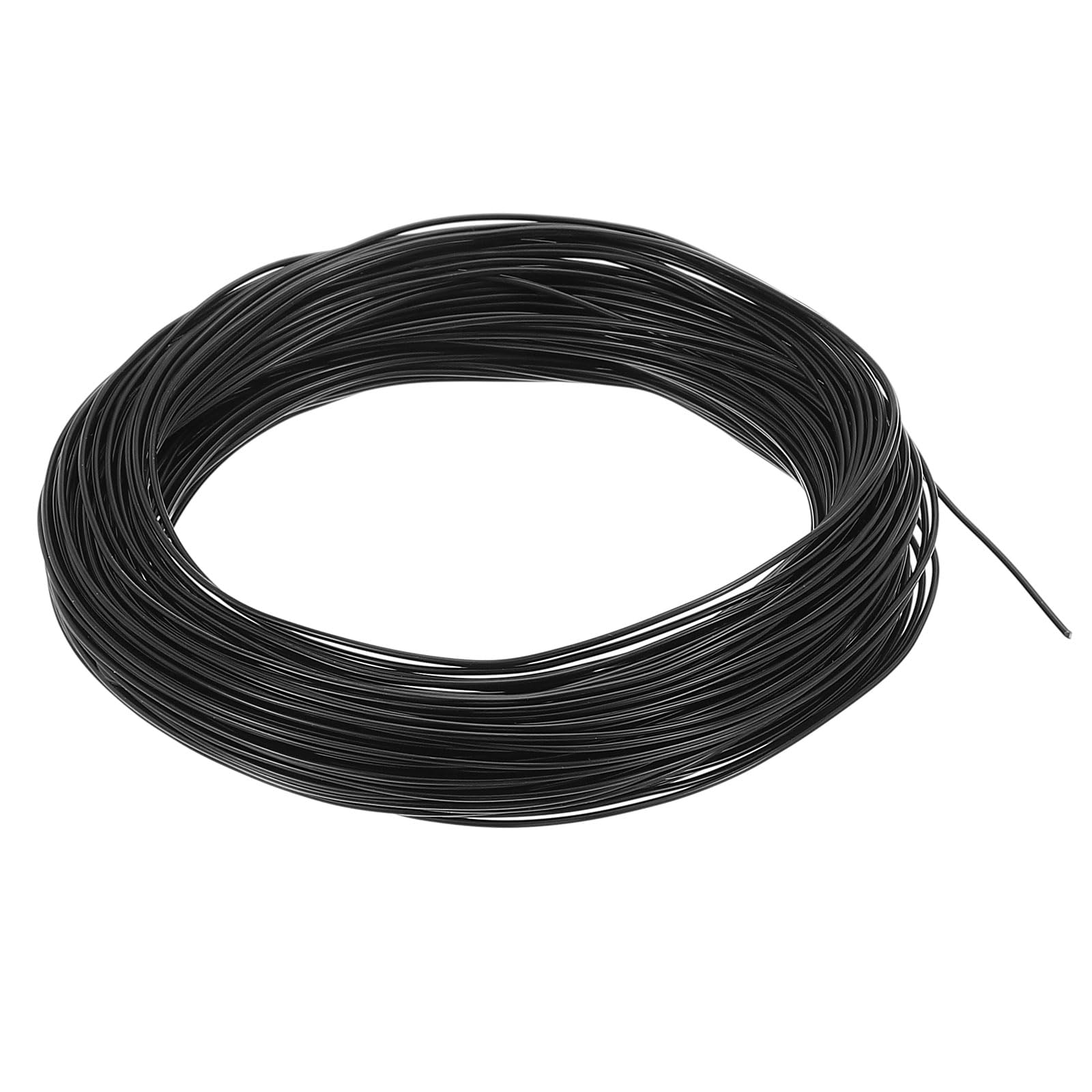 PATIKIL 1mm Bonsai Training Wire, 1 Roll Floral Wire Stems Anodized Aluminum Trees Wire 95 Feet Total for Gardening Branch Fixing, Black