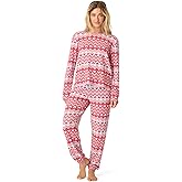 PJ Salvage Women's [Amazon Exclusive] Brushed Thermal Jogger 2-piece Pj Set